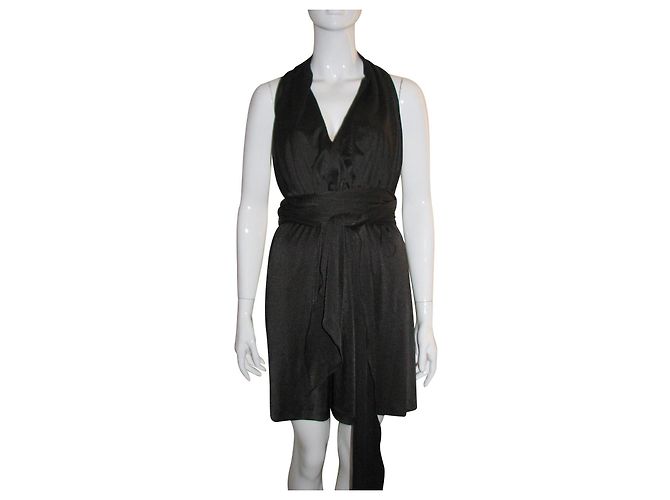 Halston Heritage Schwarzer Jersey-Neckholder - Ansicht 2