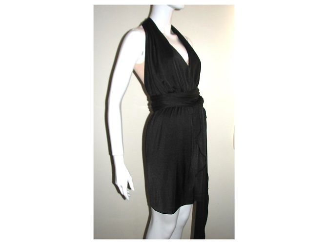 Halston Heritage Schwarzer Jersey-Neckholder - Ansicht 3