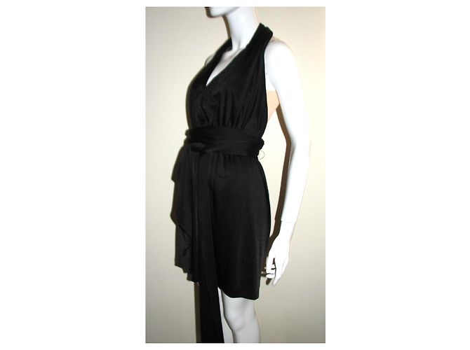 Halston Heritage Schwarzer Jersey-Neckholder - Ansicht 4