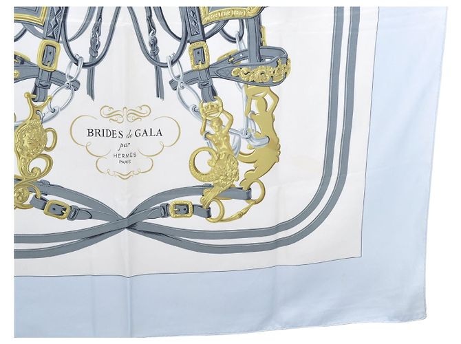 Hermès Carré Brides de Gala Blu - vista 3