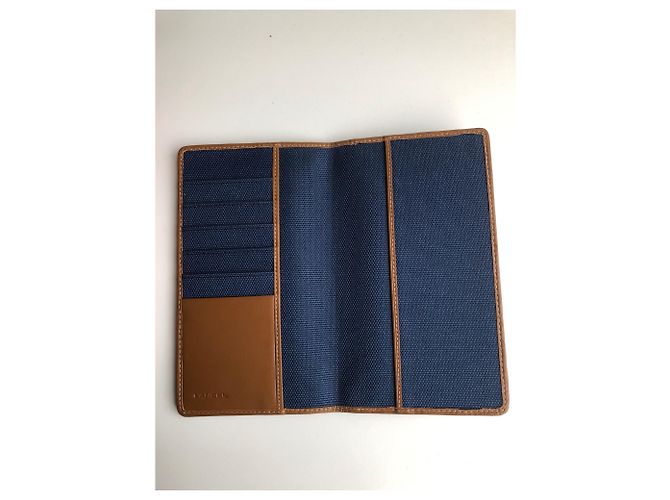 Lancel Agenda Holder Blue Cloth - view 2