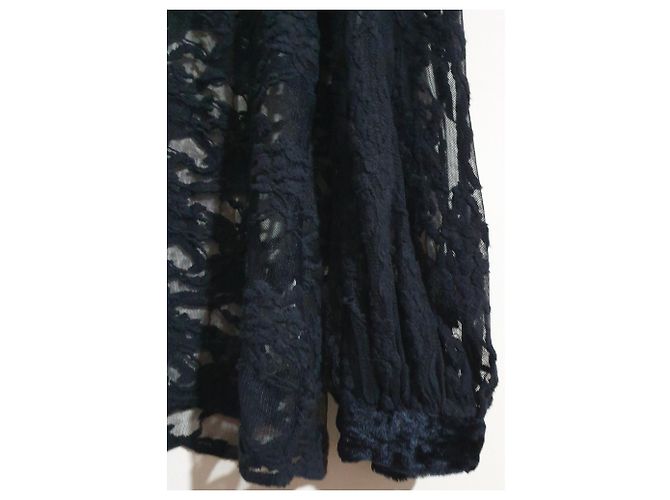 Munthe Plus Simonsen Bluse Schwarz Viskose Nylon Größe 38 - Ansicht 5