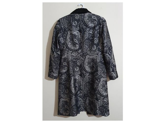 Cappotto Etro in Seta e Lana Multicolore - vista 3