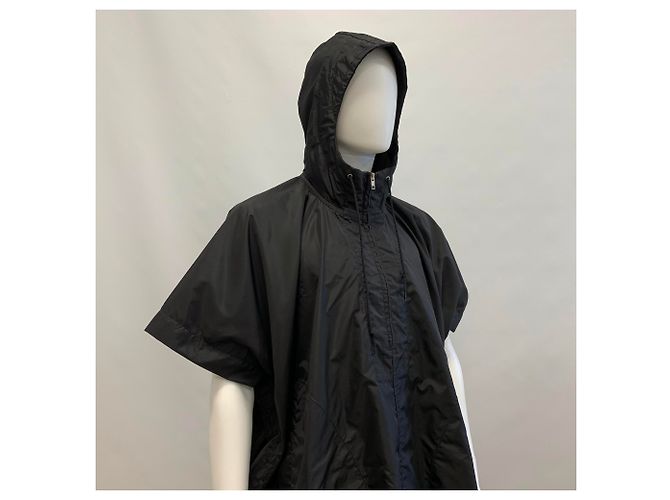 Comme Des Garcons Capispalla pioggia poncho con cappuccio - vista 10