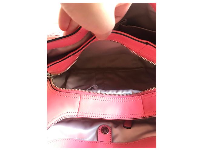 Coach Borsa a tracolla Maddison in tessuto Maggie Rosa - vista 7