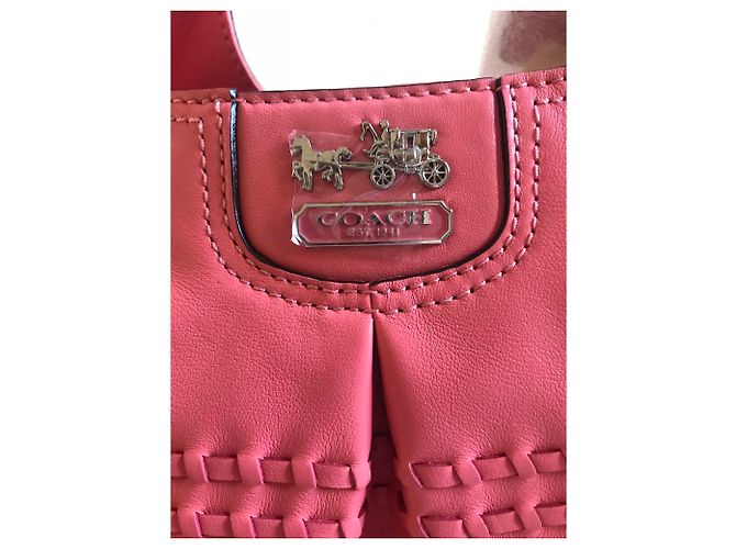 Coach Borsa a tracolla Maddison in tessuto Maggie Rosa - vista 9