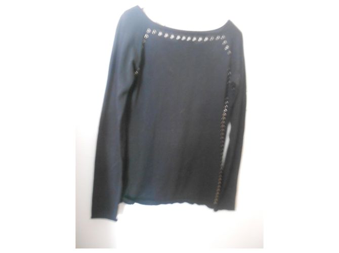 Zadig & Voltaire PULL NOIR AVEC OEILLETS - vue 6