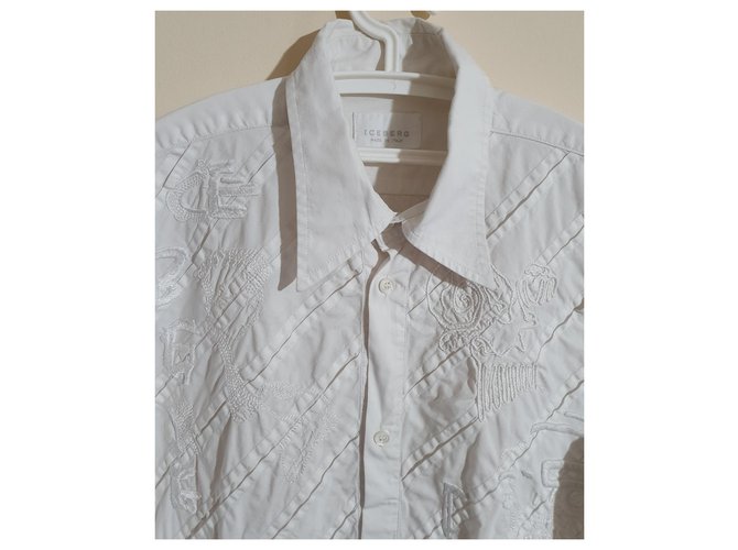 Camicia Iceberg in cotone bianco L - vista 2