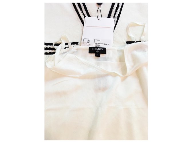 Chanel Vestidos Blanco - vista 4