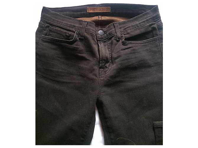 Vaqueros Skinny J Brand Negros Marrón Oscuro - vista 3