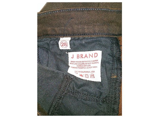 Vaqueros Skinny J Brand Negros Marrón Oscuro - vista 5