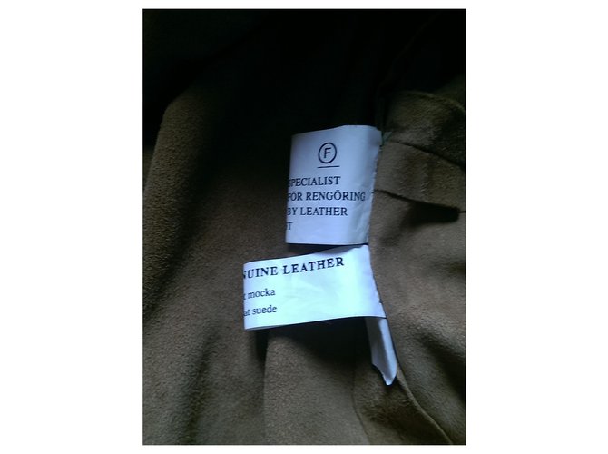 Abrigo Eric Bompard de gamuza camel XXL - vista 4
