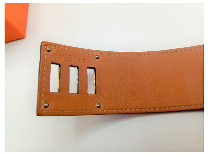 Hermès Pulsera Hermes Kelly Crocodile Dog Púrpura - vista 2