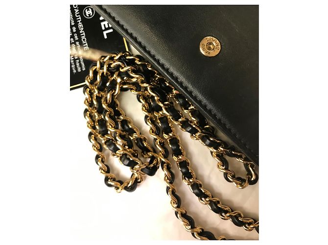 Wallet On Chain Chanel Limitato alla carta, Scatola, busta da viaggio Nero - vista 14