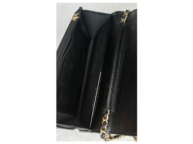 Wallet On Chain Chanel Limitato alla carta, Scatola, busta da viaggio Nero - vista 16
