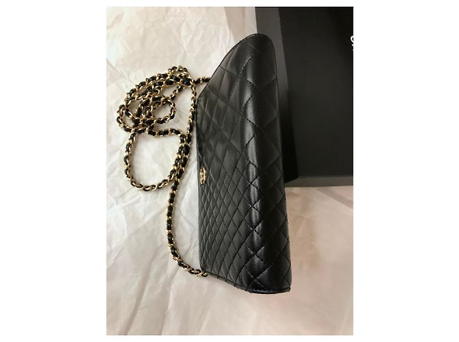 Wallet On Chain Chanel Limitato alla carta, Scatola, busta da viaggio Nero - vista 7