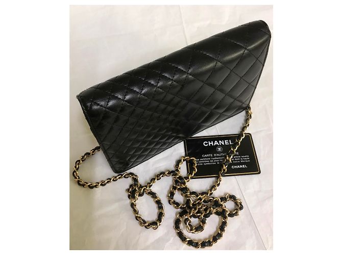 Wallet On Chain Chanel Limitato alla carta, Scatola, busta da viaggio Nero - vista 8