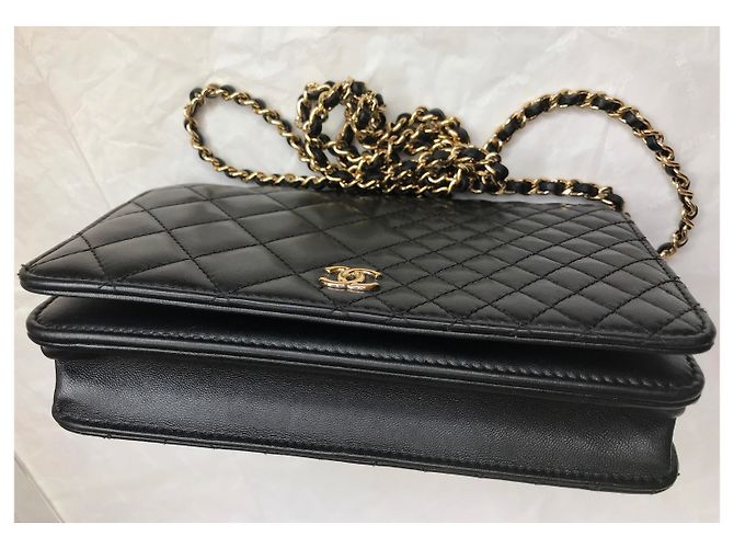 Wallet On Chain Chanel Limitato alla carta, Scatola, busta da viaggio Nero - vista 9