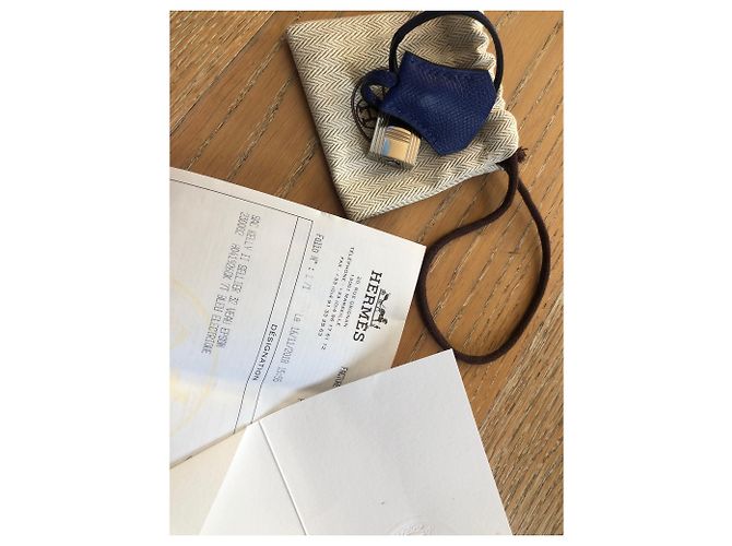 Kelly hermès sellaio 32 centimetro Blu - vista 10