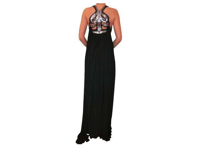 Versace Sublime robe longue de soirée Noir - vue 2