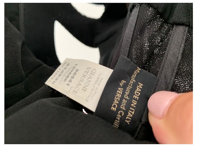 Versace Sublime robe longue de soirée Noir - vue 4