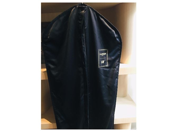 Balmain pour H&M Cappotto in lana nera Balmain per H & M - vista 4