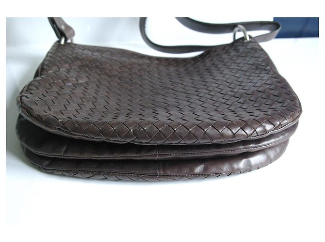 Bottega Veneta Borsa a tracolla in pelle intrecciata - vista 3