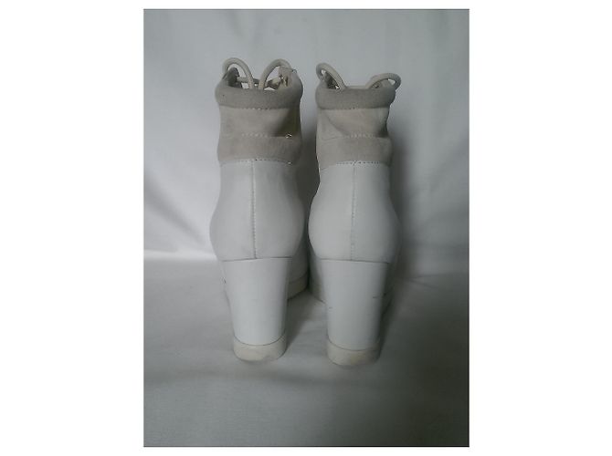 Stivaletti con zeppa See by Chloé Beige Camoscio Bianco sporco - vista 4