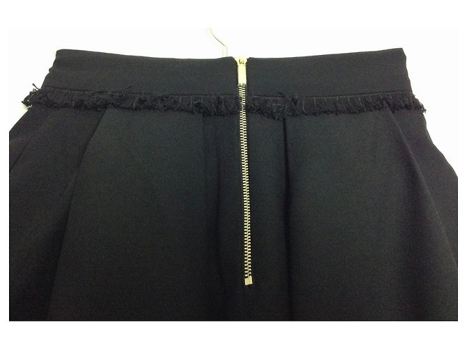 TED BAKER Schwarzer Full Flare mit Spitzenrock. - Ansicht 6