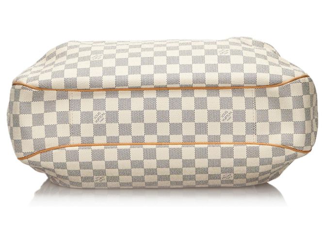 Louis Vuitton Damier bianco Azur Evora MM Blu - vista 4