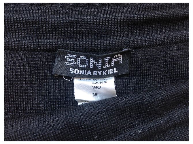 Falda Sonia Rykiel de lana negra Talla M Negro - vista 3