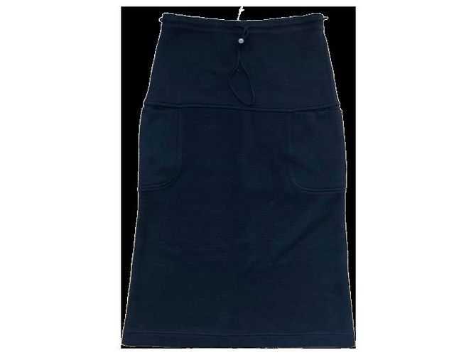Falda Sonia Rykiel de lana negra Talla M Negro - vista 5
