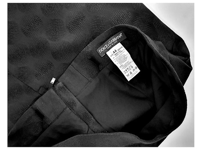 Falda negra Dolce & Gabbana Talla 44 Negro - vista 4