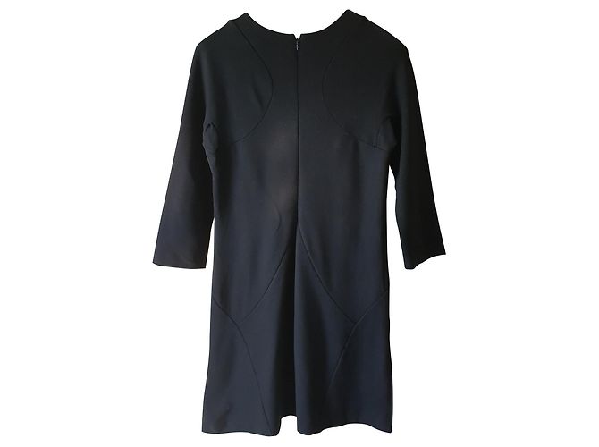 Patrizia Pepe Schwarzes Kleid aus Viskose Größe 44 - Ansicht 2