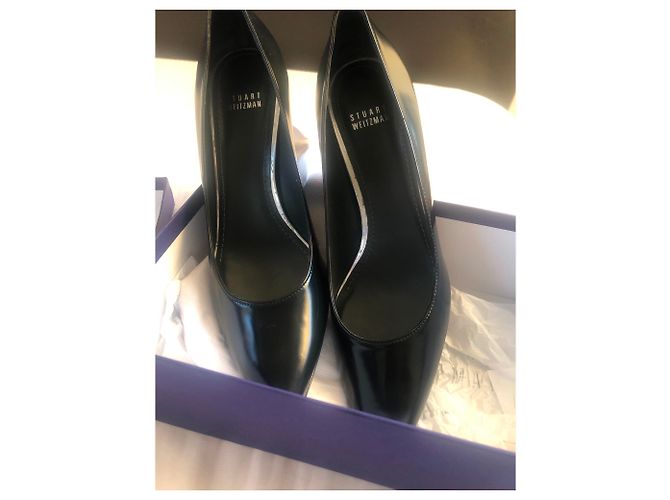 Zapatos de Tacón Stuart Weitzman Negros de Piel de Cordero - vista 2