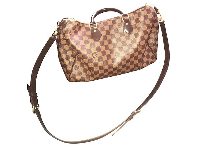 Speedy Sac Louis Vuitton veloce Marrone scuro - vista 2