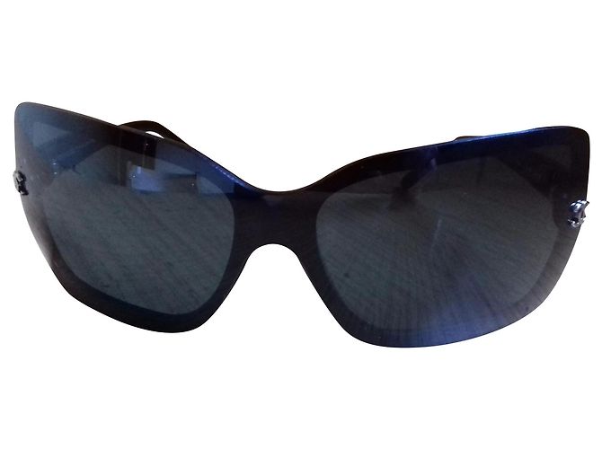 Gafas de sol Chanel negras de plástico Negro - vista 2