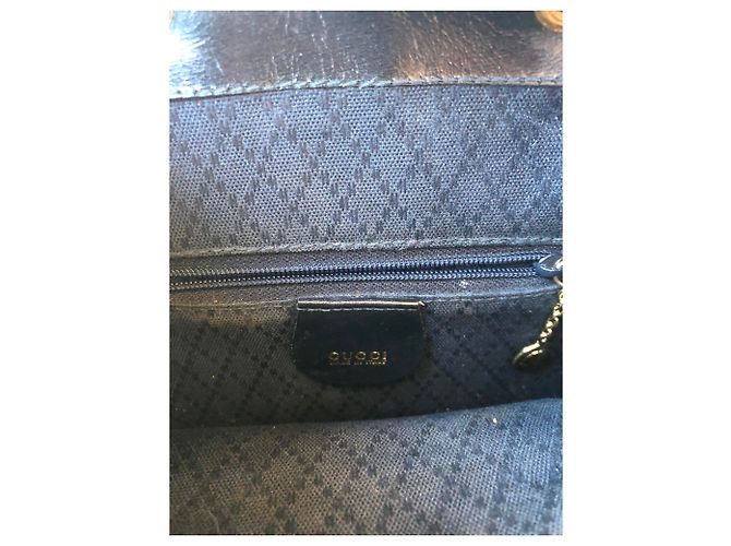 Bamboo Borsa Gucci vintage in bambù Marrone scuro - vista 4