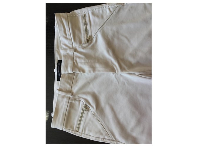 Zara Hose Eggshell Polyester Aus weiß - Ansicht 2