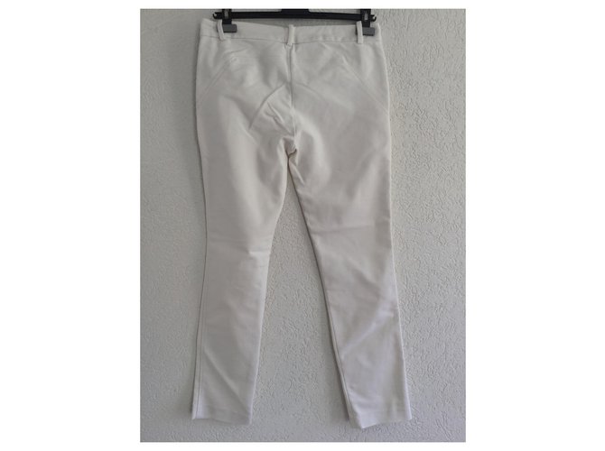 Zara Hose Eggshell Polyester Aus weiß - Ansicht 4
