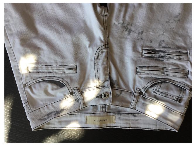 Autre Marque Vaqueros Slim Rapsodia Gris Crudo Blanco roto - vista 2