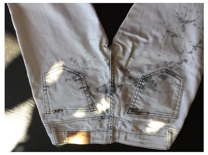 Autre Marque Vaqueros Slim Rapsodia Gris Crudo Blanco roto - vista 3
