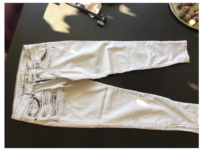 Autre Marque Vaqueros Slim Rapsodia Gris Crudo Blanco roto - vista 6