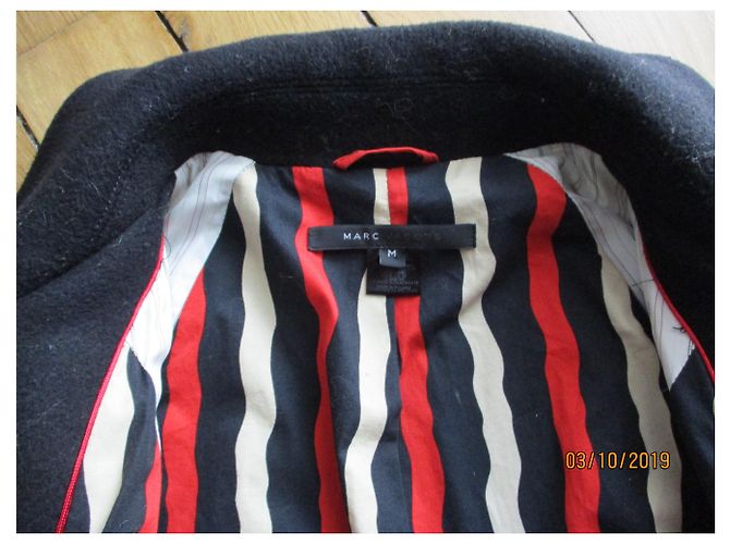 Marc Jacobs Cappotto giusto, tailleo M. Nero - vista 2