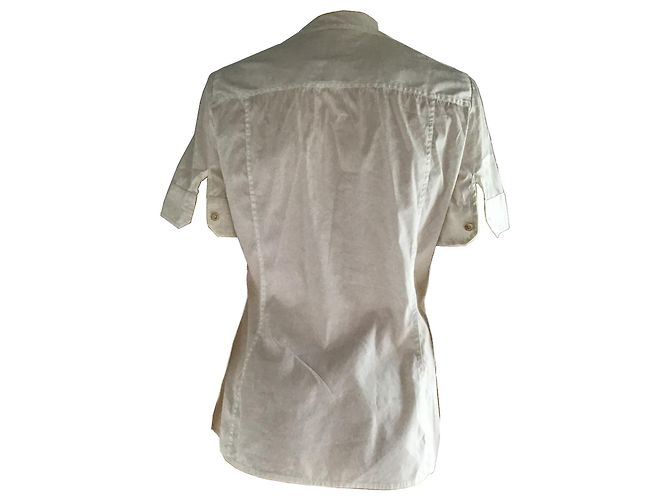 Blusa Camisa Con Botones Gucci Blanco - vista 2