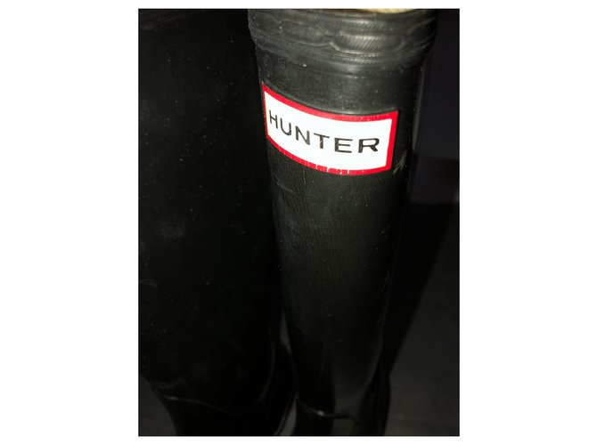Hunter Wedge Boots Schwarz - Ansicht 12