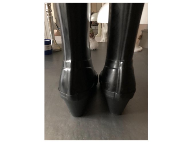 Hunter Wedge Boots Schwarz - Ansicht 9