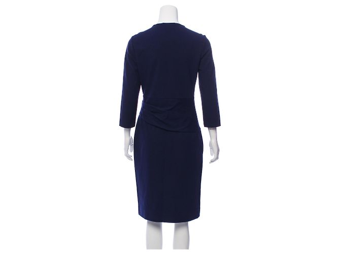 Diane Von Furstenberg Leora Midikleid Navy Blau Marineblau - Ansicht 3