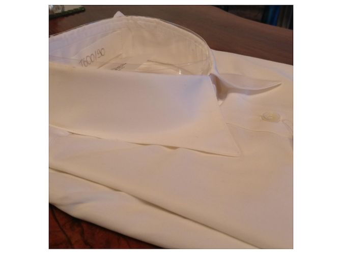 Hermès Chemise ajustée Popeline di zuppa col droit Bianco - vista 3