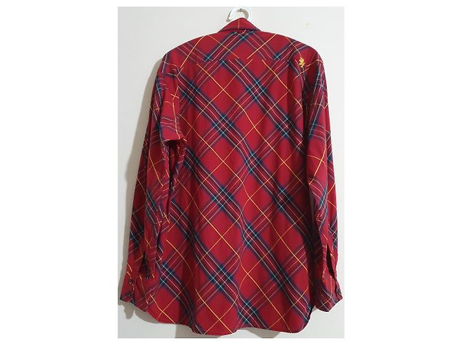 Camicia Tommy Hilfiger Red Label Tartan in cotone rossa Rosso Multicolore - vista 2
